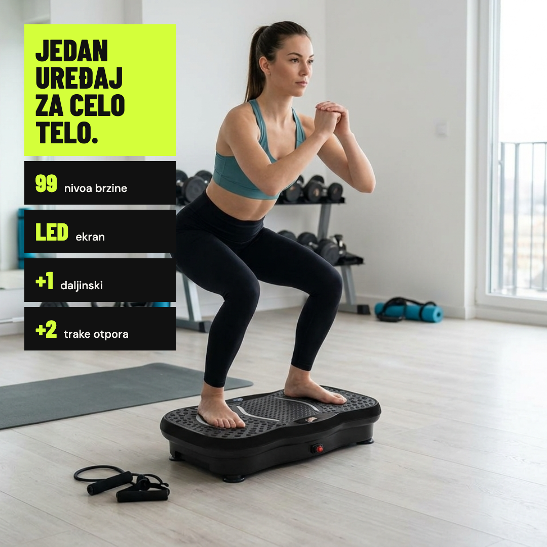 Vibraciona ploča za fitnes i masažu
