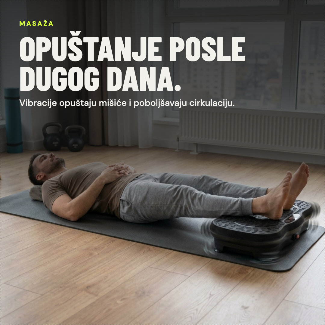 Vibraciona ploča za fitnes i masažu