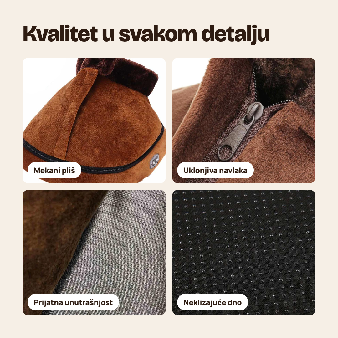 2 u 1 Plišani masažer i grejač za stopala
