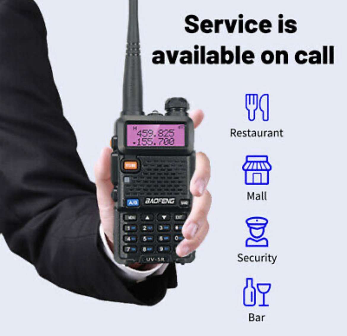 Toki Voki UV5R plus Baofeng Motorola Vodootporna radio stanica uv-5r