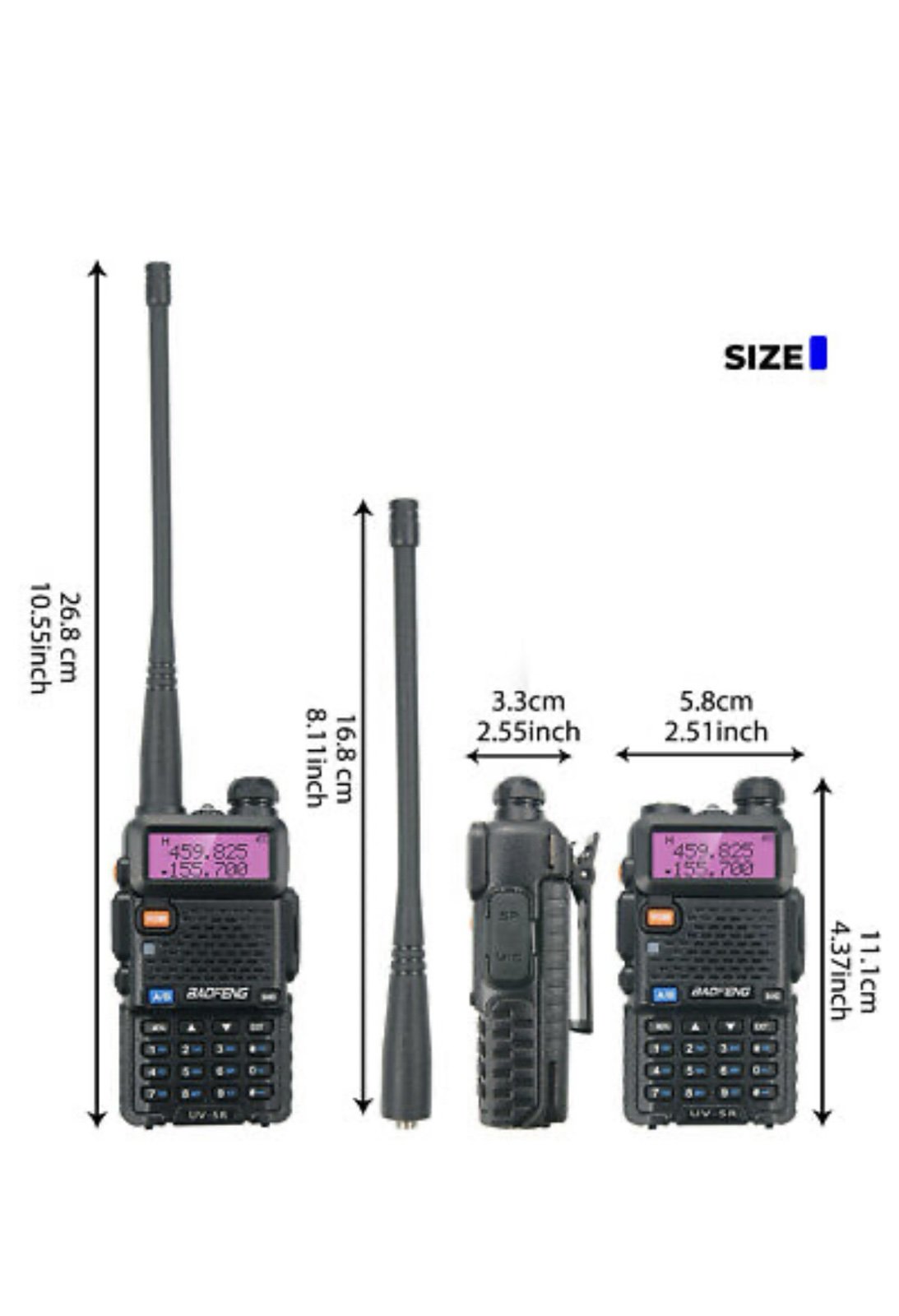 Toki Voki UV5R plus Baofeng Motorola Vodootporna radio stanica uv-5r