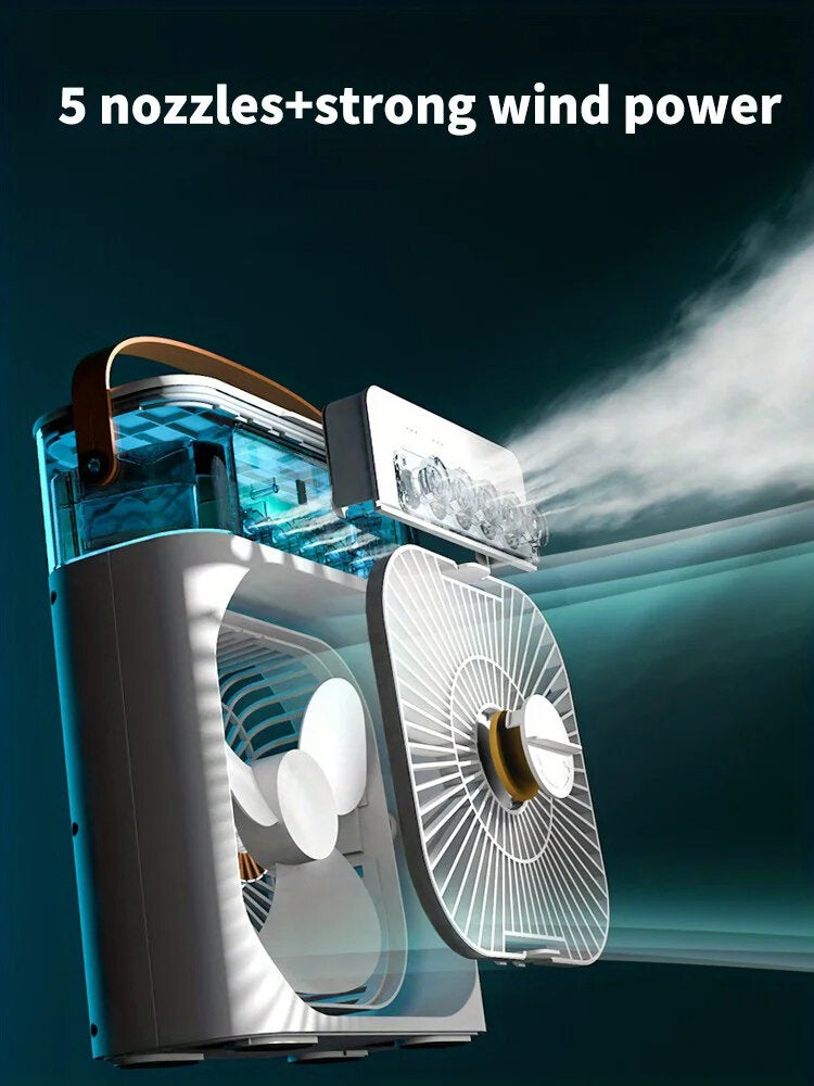 Prenosiva Mini klima VENTILATOR 5 U 1 Vodena Magla