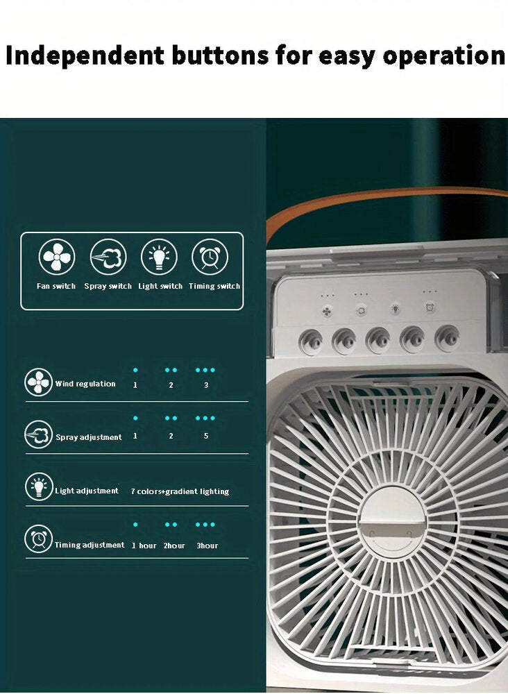 Prenosiva Mini klima VENTILATOR 5 U 1 Vodena Magla