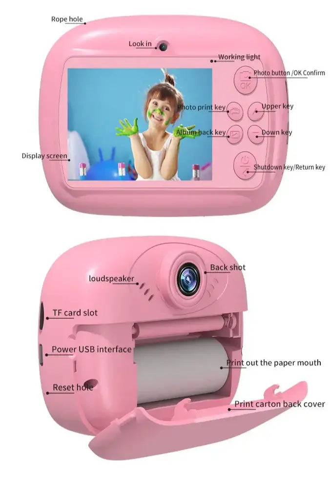 Fotoaparat za decu sa instant štampačem