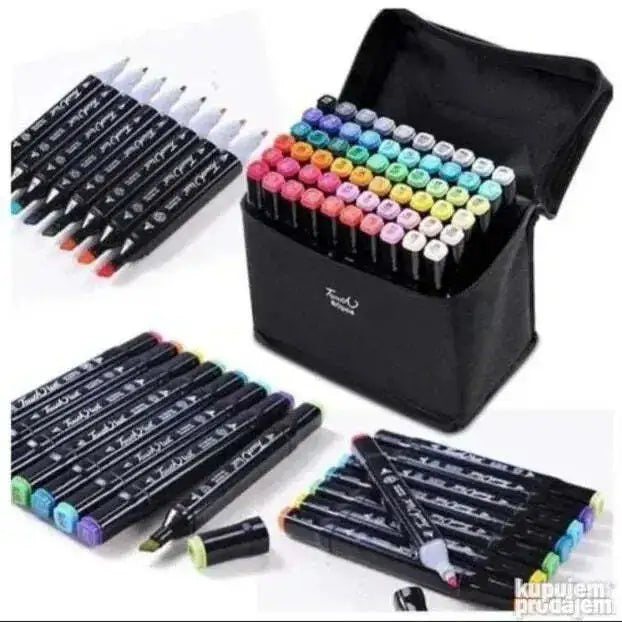 Dvostrani flomasteri u torbi – Set flomastera 60/80/120/168