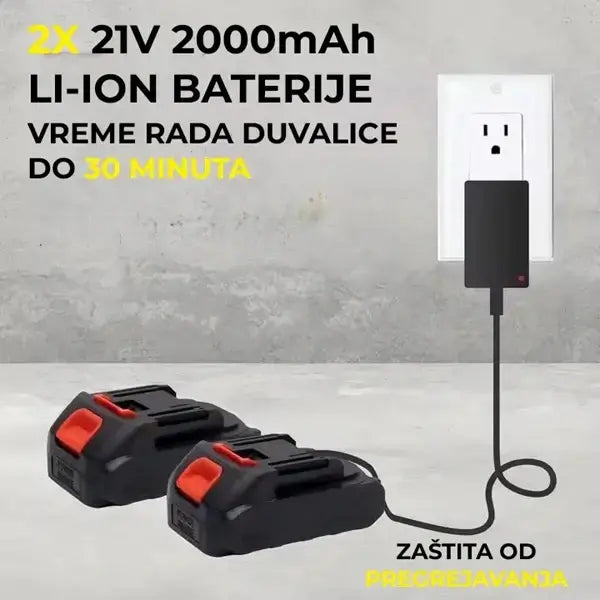 Aku Turbo Fen 2000W + DVE Baterije