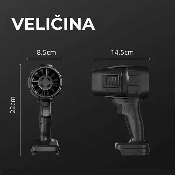 Aku Turbo Fen 2000W + DVE Baterije