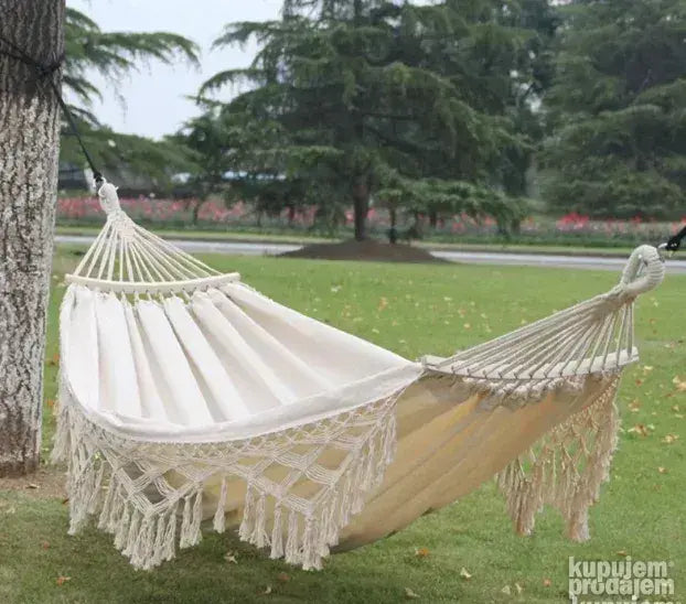 Boho lezaljka ljuljaska viseca mreza ljuljaska sa letvicama
