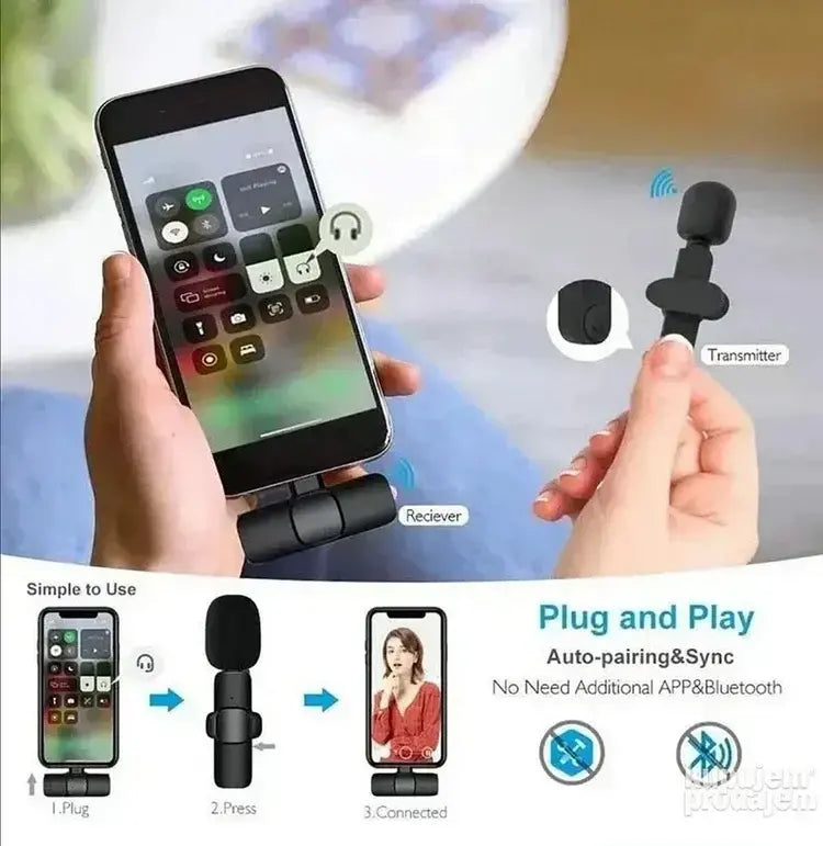 Mikrofon bubica K8 sa IOS i Android konektorom