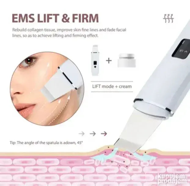 Ultrazvučna špatula za čišćenje lica