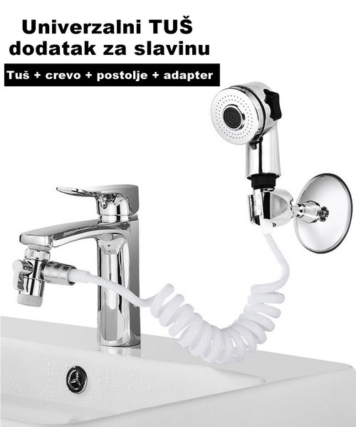 Tuš za slavinu ugradni dodatak univerzalni