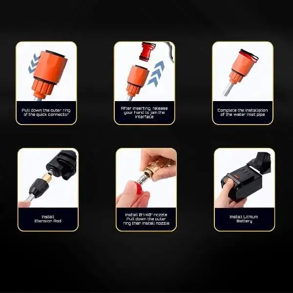 Aku perač pod pritiskom, Bežični pištolj za pranje