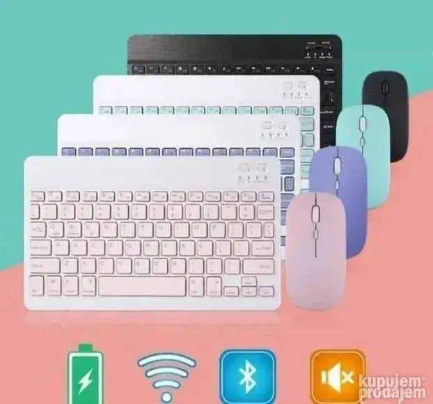 Bežični miš i tastatura u raznim bojama
