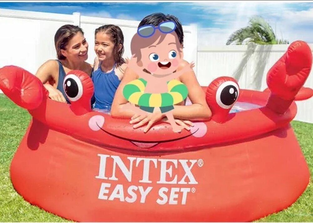 Bazen KRABA crvena  183x51cm*