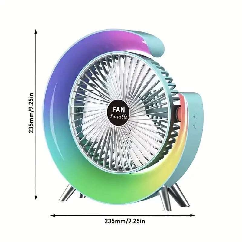 Šareni RGB stoni ventilator*