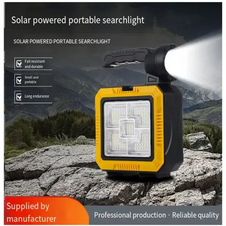 Solarna prenosna lampa cob 7739