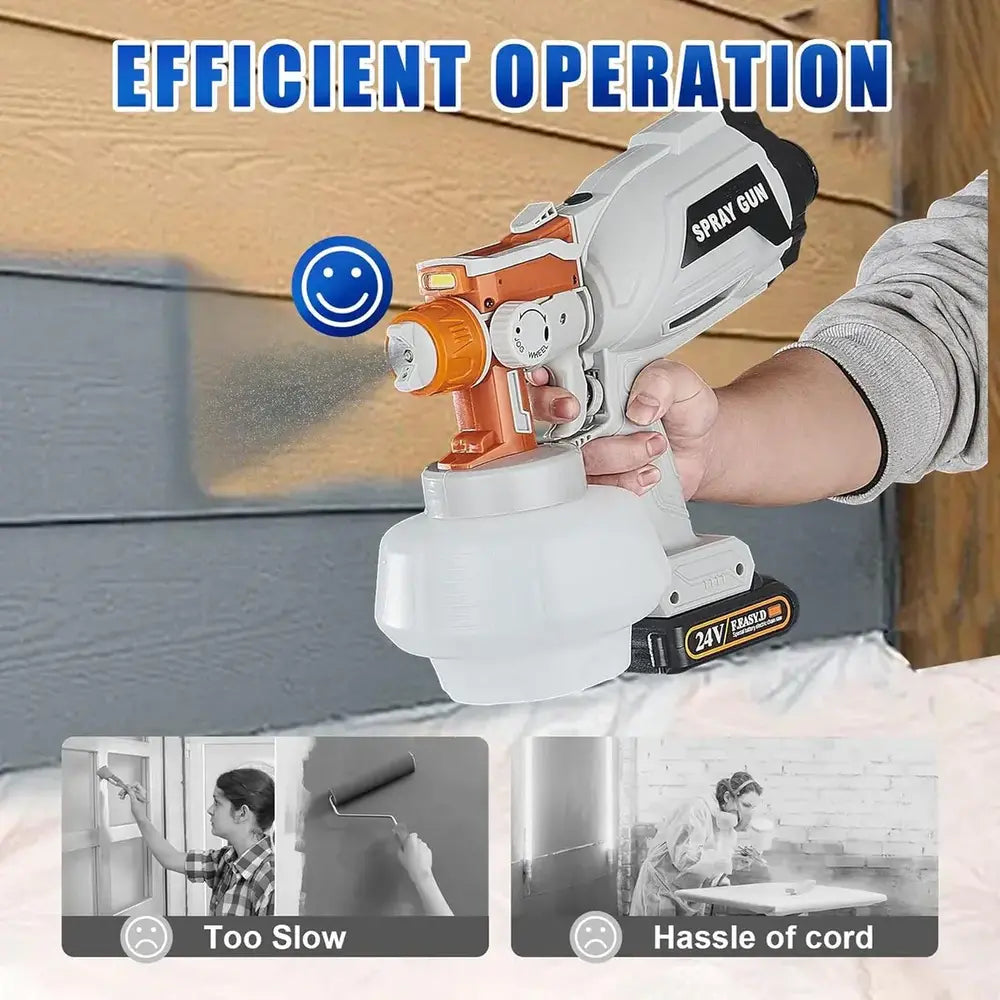 Aku pištolj sa led svetlom za precizno farbanje 24v