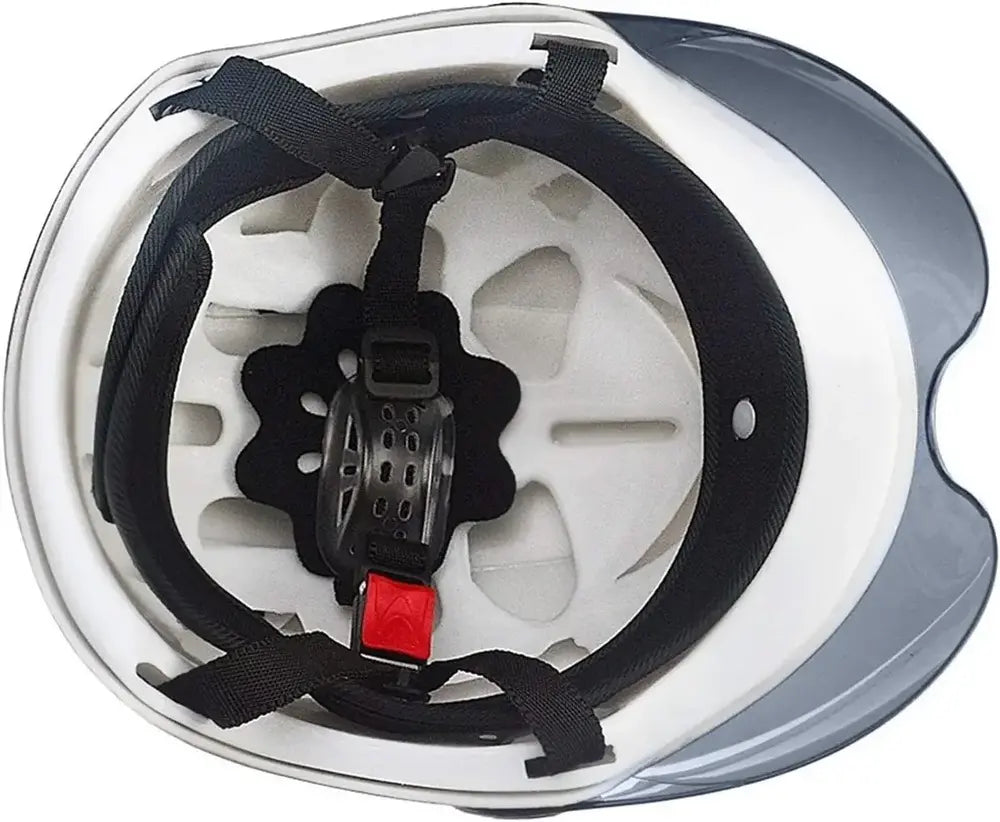 Kaciga za motor skuter sa Foto Grej vizirom