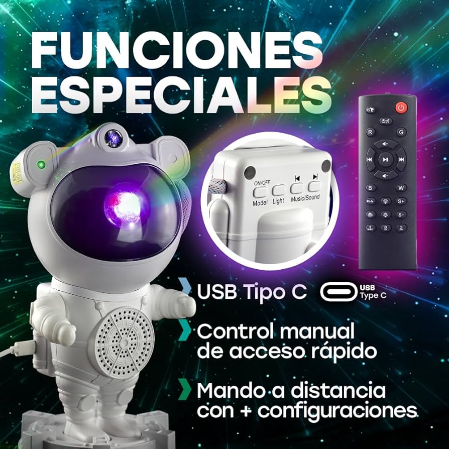 Projektor Astronaut galaxy Bluetooth ZVEZDANO NEBO