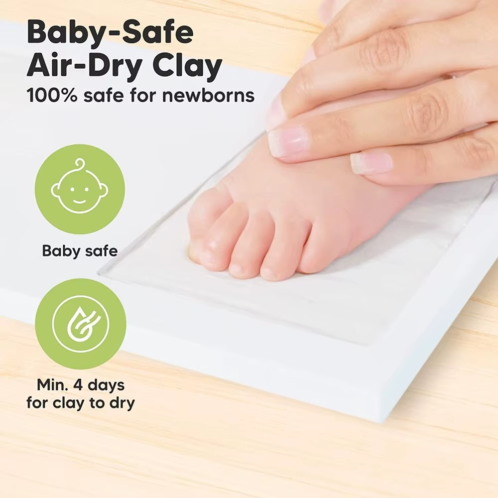 Okvir za otisak šake i stopala sa fotografijom bebe – "Love at first sight"