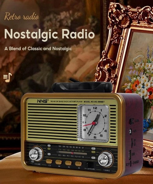 Radio Tranzistor I Bluetooth Zvučnik 2u1 Retro