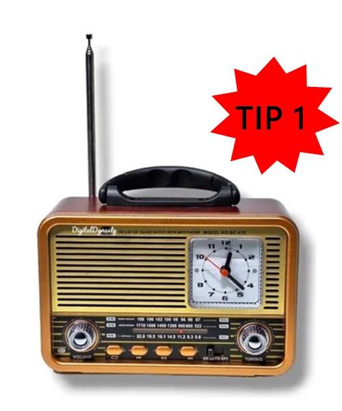 Radio Tranzistor I Bluetooth Zvučnik 2u1 Retro