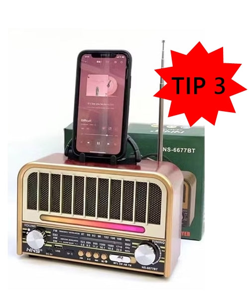 Radio Tranzistor I Bluetooth Zvučnik 2u1 Retro