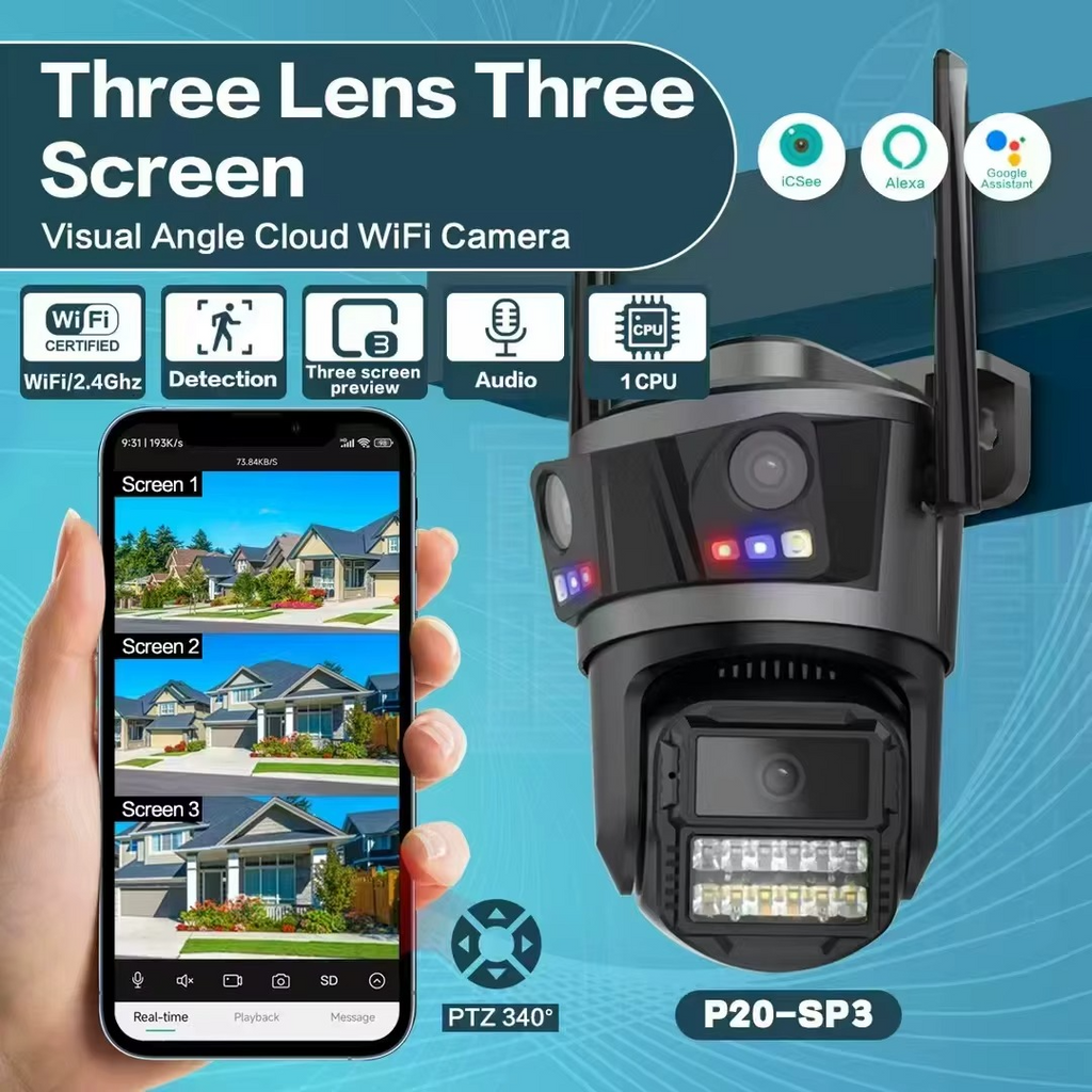 WiFi Pametna Kamera 12MP sa Noćnim Osvetljenjem i Mobilnim Praćenjem