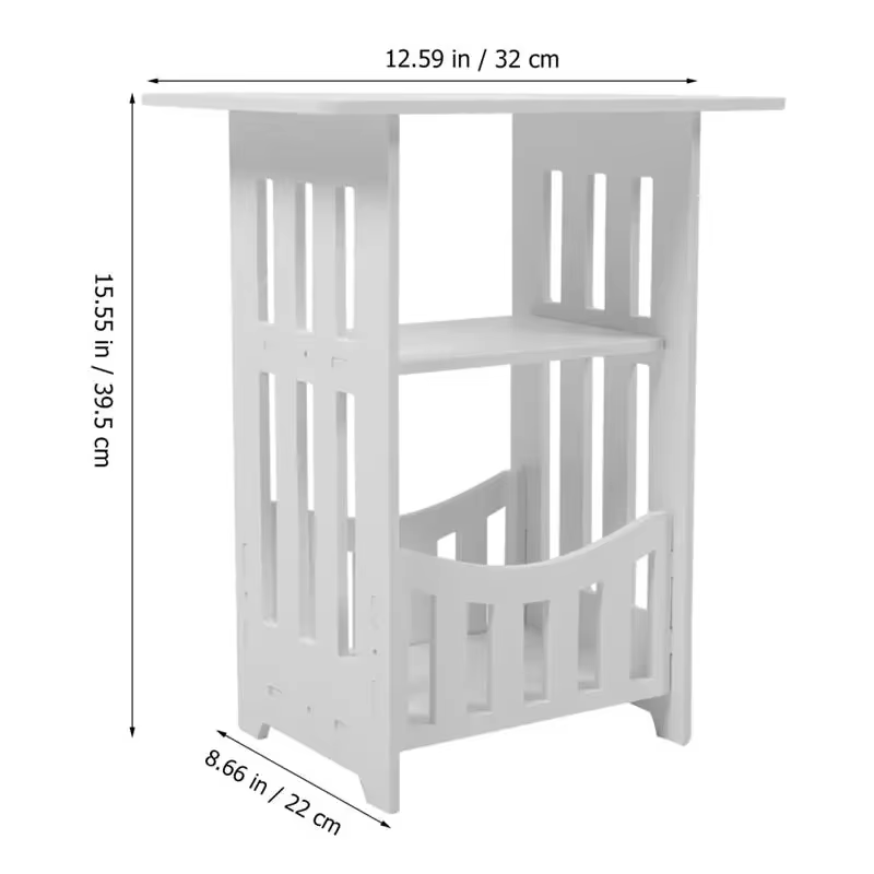 Višenamenski Bela Polica/Stočić za Dnevnu Sobu