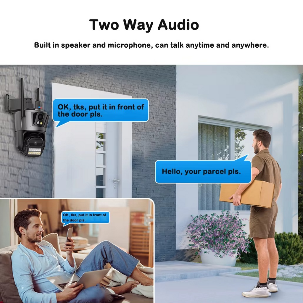 WiFi Pametna Kamera 12MP sa Noćnim Osvetljenjem i Mobilnim Praćenjem