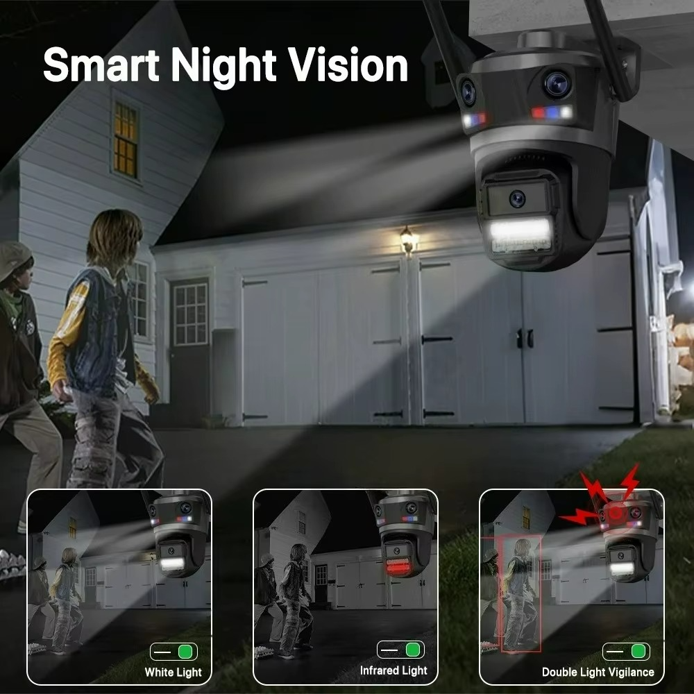 WiFi Pametna Kamera 12MP sa Noćnim Osvetljenjem i Mobilnim Praćenjem