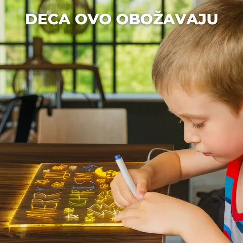 MAGIČNA LED TABLA ZA CRTANJE