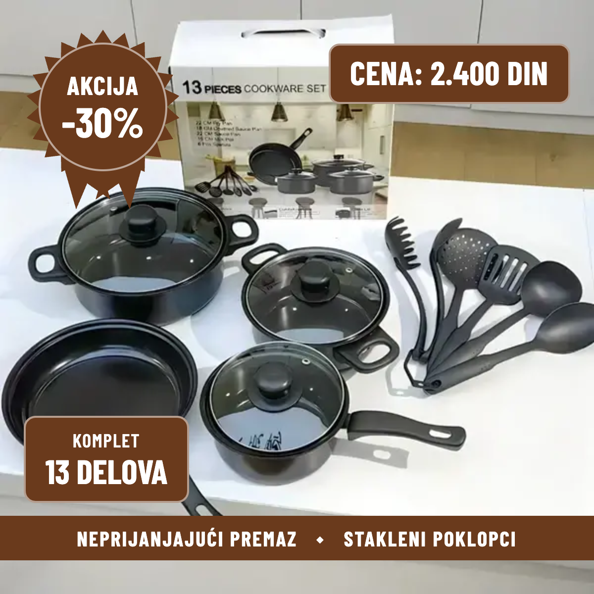 Set šerpi 13 delova