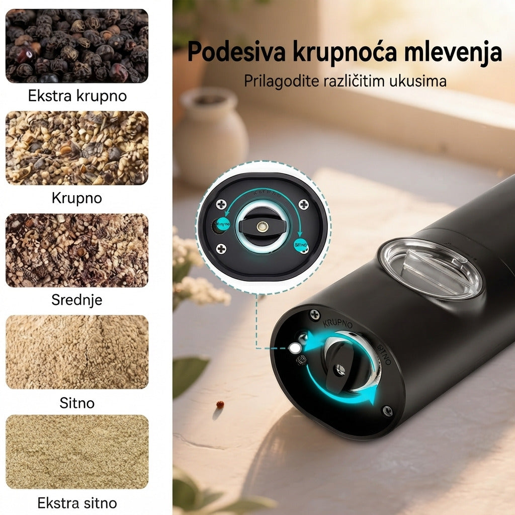 Set – Električni Mlin za Začine