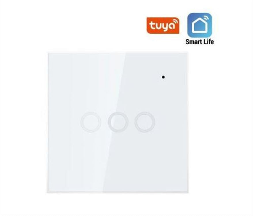 Wifi pametni prekidač za svetlo ugradni 3 tastera