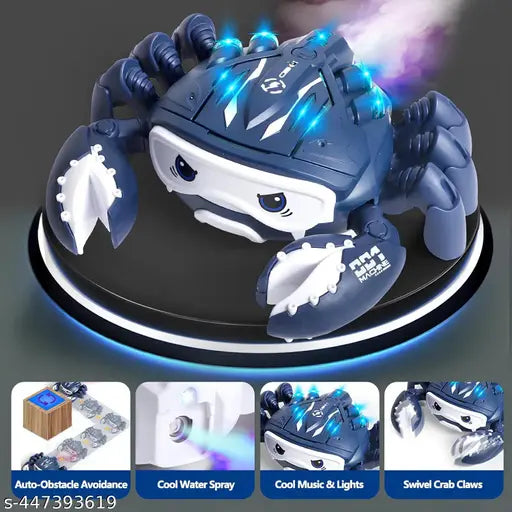 Kraba ispušta dim i svetli igračka